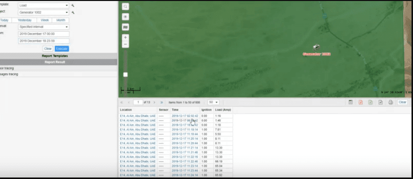 dashboard view of location solutions platform